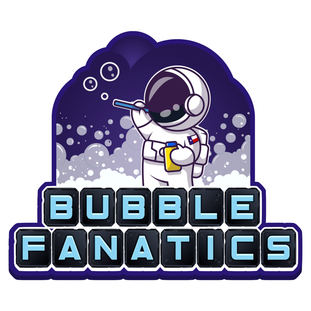 Bubble Fanatics Logo with White Outline Doggy Camps