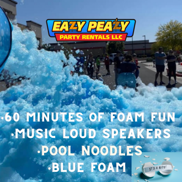 Blue Foam Party Bubble Fanatics Foam Party Rentals Katy TX