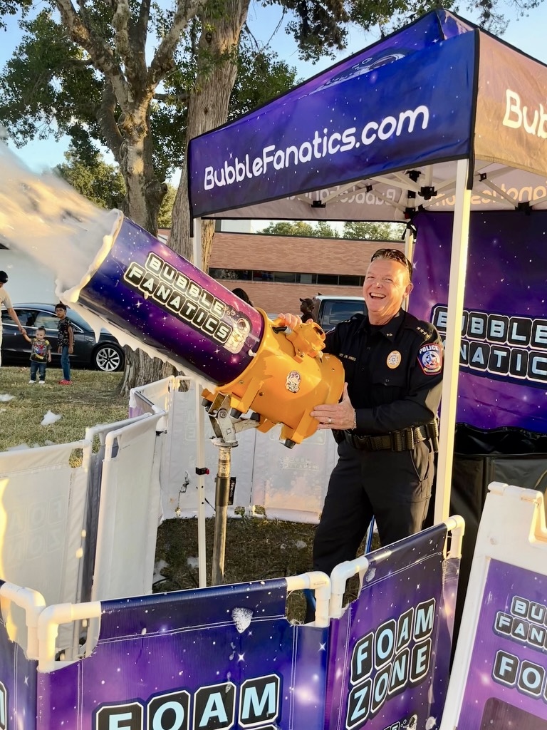 Bubble Fanatics Houston Tx Foam Party National Night Out HOA